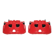 Front RED CALIPER PAIR W/BRKT for Ford and Lincoln image 2