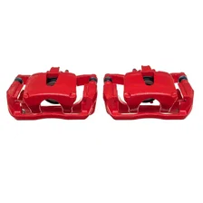 Rear RED CALIPER PAIR W/BRKT for 2012-2018 Ford F-150 image 2