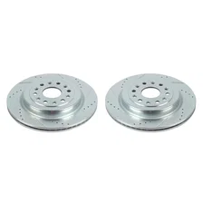 Rear DRILLEDSLOTTED ROTOR PAIR for 2019-2024 Ram 1500 image 2