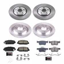 Front and Rear AUTOSPECIALTY BRAKE KIT for 2017-2020 Honda Civic image 2
