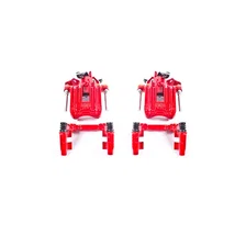 Rear RED CALIPER PAIR W/BRKT for 2000-2006 Audi TT Quattro and Volkswagen Jetta image 2