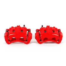Front RED CALIPER PAIR W/BRKT for 5 vehicles image 2