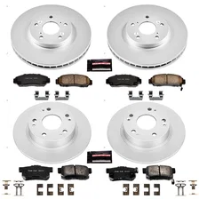Front and Rear Z17 COATED BRAKE KIT for 2004-2008 Acura TSX image 2