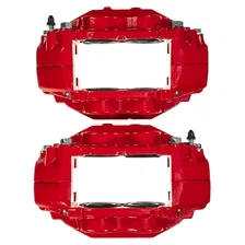 Front RED CALIPER PAIR W/O BRKT for 2007-2015 Toyota Sequoia and Tundra image 4
