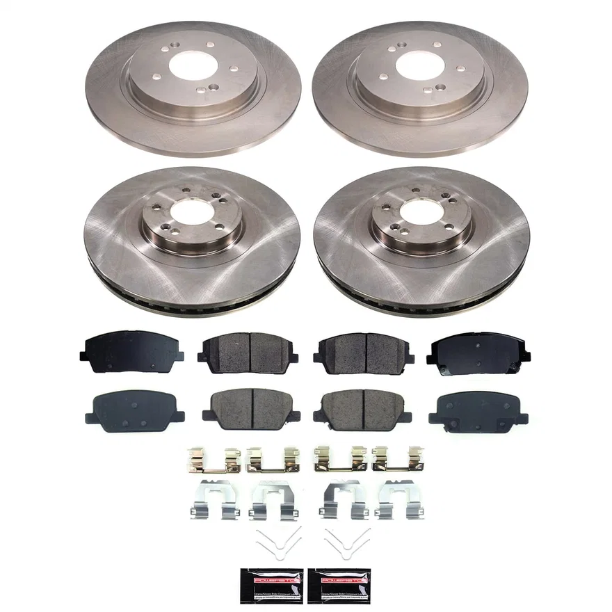 Front and Rear AUTOSPECIALTY BRAKE KIT for 2020-2022 Hyundai Palisade and Kia Telluride