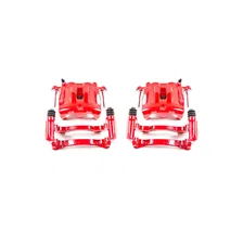 Front RED CALIPER PAIR W/BRKT for 1999-2004 Jeep Grand Cherokee image 2