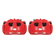 Rear RED CALIPER PAIR W/BRKT for Ram and Dodge image 2
