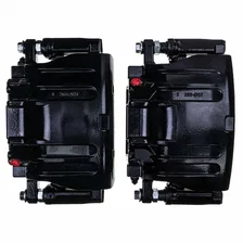 Front BLK CALIPER PAIR W/BRKT for Chrysler and Dodge image 3