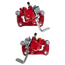 Rear RED CALIPER PAIR W/BRKT for Honda and Acura image 3