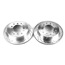 Rear DRILLEDSLOTTED ROTOR PAIR for Toyota and Lexus image 2
