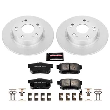 Rear Z17 COATED BRAKE KIT for 2003-2008 Acura TSX and Honda Accord image 2