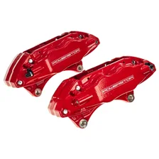 Front RED CALIPER PAIR W/O BRKT for 2004-2017 Subaru Impreza and WRX STI image 6