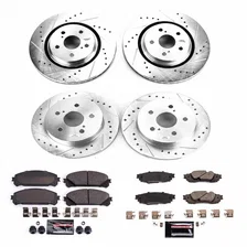 Front and Rear Z23 EVOLUTION BRAKE KIT for 2020-2024 Toyota Avalon and Camry image 2