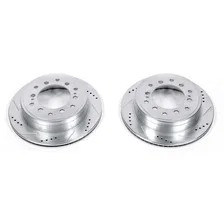 Rear DRILLEDSLOTTED ROTOR PAIR for Toyota and Lexus image 2