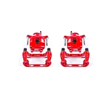 Front RED CALIPER PAIR W/BRKT for 2003-2010 Scion tC and Toyota Celica image 2