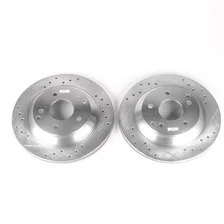 Rear DRILLEDSLOTTED ROTOR PAIR for 1988-1996 Chevrolet Corvette image 2