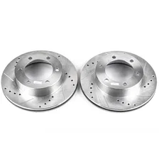 Front DRILLEDSLOTTED ROTOR PAIR for 1995-2004 Toyota 4Runner and Tacoma image 2