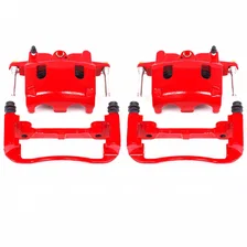 Front RED CALIPER PAIR W/BRKT for Nissan and INFINITI image 2