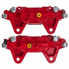 Front RED CALIPER PAIR W/O BRKT for 2003-2009 Lexus GX470 and Toyota 4Runner image 3