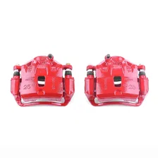 Front RED CALIPER PAIR W/BRKT for Kia and Hyundai image 2