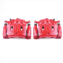 Front RED CALIPER PAIR W/BRKT for Lexus and Toyota image 2