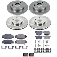 Front and Rear AUTOSPECIALTY BRAKE KIT for 2006-2011 Honda Civic image 2