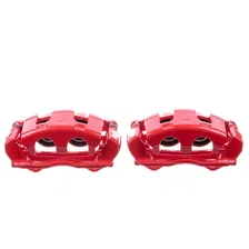 Front RED CALIPER PAIR W/BRKT for Buick, Chevrolet and Cadillac image 2