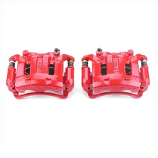 Front RED CALIPER PAIR W/BRKT for 2000-2004 Nissan Frontier and Xterra image 2