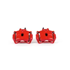 Front RED CALIPER PAIR W/BRKT for Chevrolet, Buick and Saab image 2