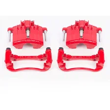 Front RED CALIPER PAIR W/BRKT for Chevrolet, Oldsmobile and Pontiac image 2