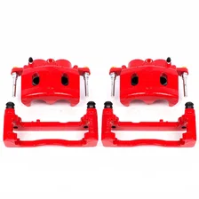 Front RED CALIPER PAIR W/BRKT for Chevrolet, GMC and Cadillac image 2