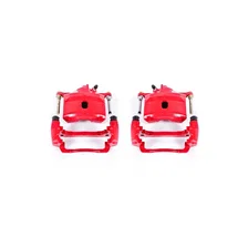 Front RED CALIPER PAIR W/BRKT for Honda and Acura image 2