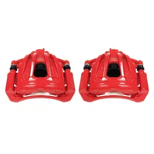 Front RED CALIPER PAIR W/BRKT for 2002-2007 Jeep Liberty image 2