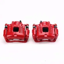 Front RED CALIPER PAIR W/BRKT for 2010-2013 Hyundai Santa Fe and Kia Sorento image 2