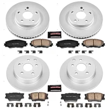 Front and Rear Z17 COATED BRAKE KIT for 2006-2018 Lexus HS250h and Toyota RAV4 image 2