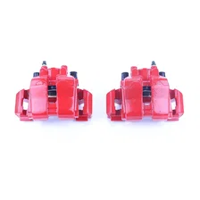 Front RED CALIPER PAIR W/BRKT for Ford, Mazda and Mercury image 2