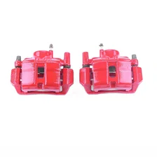 Front RED CALIPER PAIR W/BRKT for 1998-2002 Mazda 626 image 2