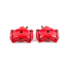 Front RED CALIPER PAIR W/BRKT for 1990-1999 Acura CL and Honda Accord image 2