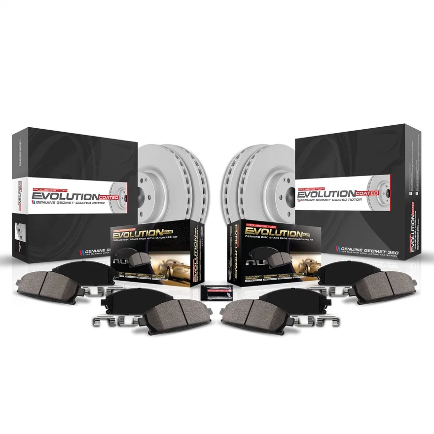 Front and Rear Z17 COATED BRAKE KIT for Chevrolet, GMC and Cadillac