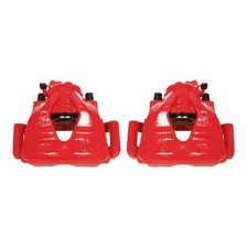 Front RED CALIPER PAIR W/BRKT for Volkswagen and Audi image 2