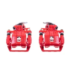 Rear RED CALIPER PAIR W/BRKT for 2013-2017 Honda Accord image 2