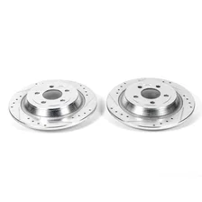 Rear DRILLEDSLOTTED ROTOR PAIR for 2015-2017 Ford F-150 image 2