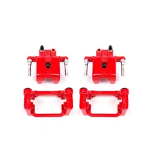 Rear RED CALIPER PAIR W/BRKT for Dodge and Chrysler image 2