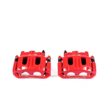 Front RED CALIPER PAIR W/BRKT for 2003-2005 Ford Explorer Sport and Explorer Sport Trac image 2