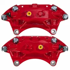 Front RED CALIPER PAIR W/O BRKT for 2004-2017 Subaru Impreza and WRX STI image 3