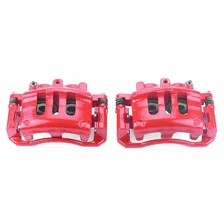 Front RED CALIPER PAIR W/BRKT for Mercury, Ford and Lincoln image 2