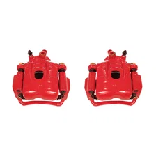 Front RED CALIPER PAIR W/BRKT for 1995-2004 Toyota Tacoma image 2
