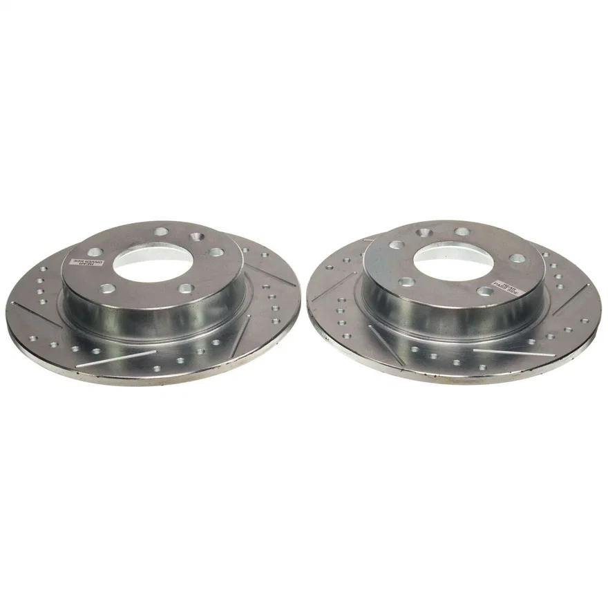 Rear DRILLEDSLOTTED ROTOR PAIR for 2020-2023 Buick Encore GX and Chevrolet Trailblazer