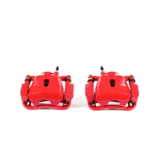 Front RED CALIPER PAIR W/BRKT for Toyota, Scion and Pontiac image 2