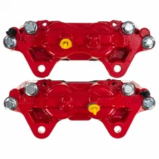 Front RED CALIPER PAIR W/O BRKT for 2000-2007 Toyota Sequoia and Tundra image 3